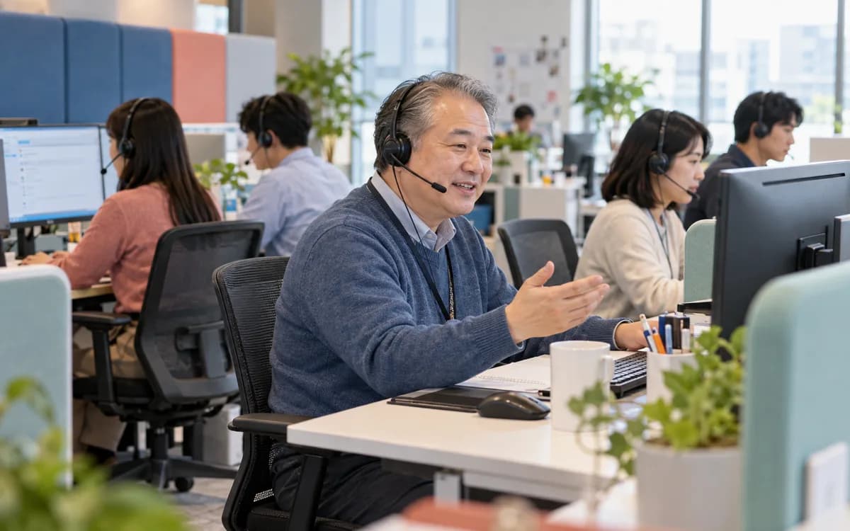 Customer Service Representative at work in a professional setting