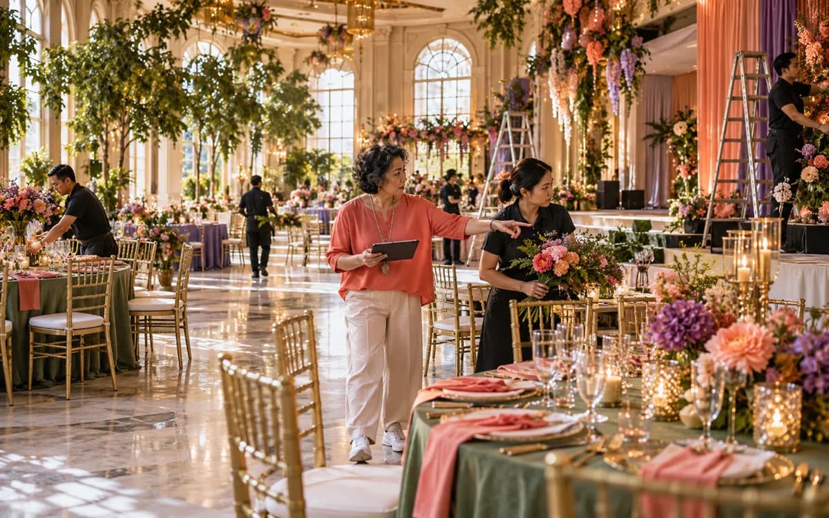 Event Planner at work in a professional setting