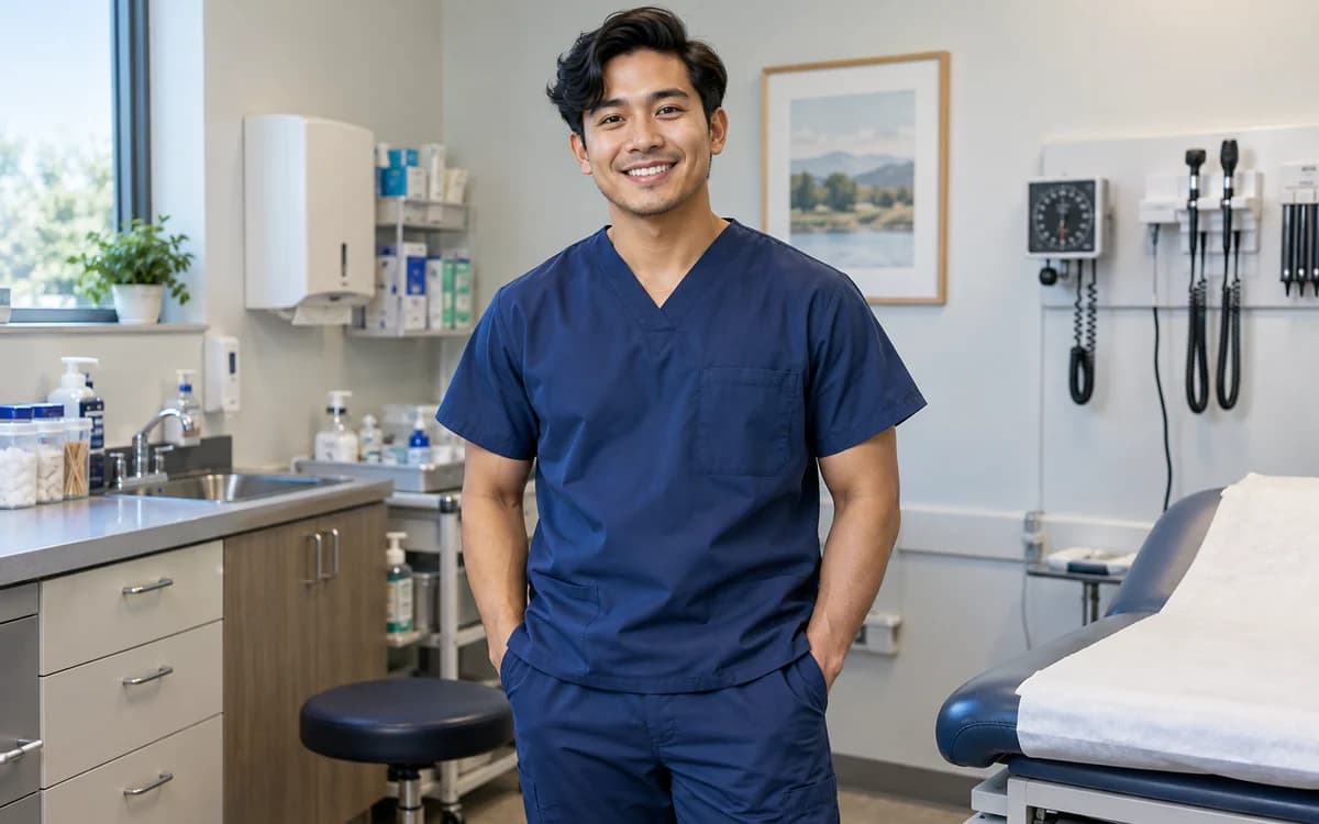 Medical Assistant at work in a professional setting