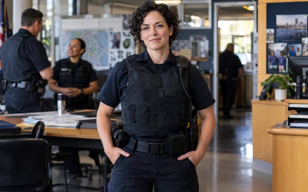 Police Officer at work in a professional setting