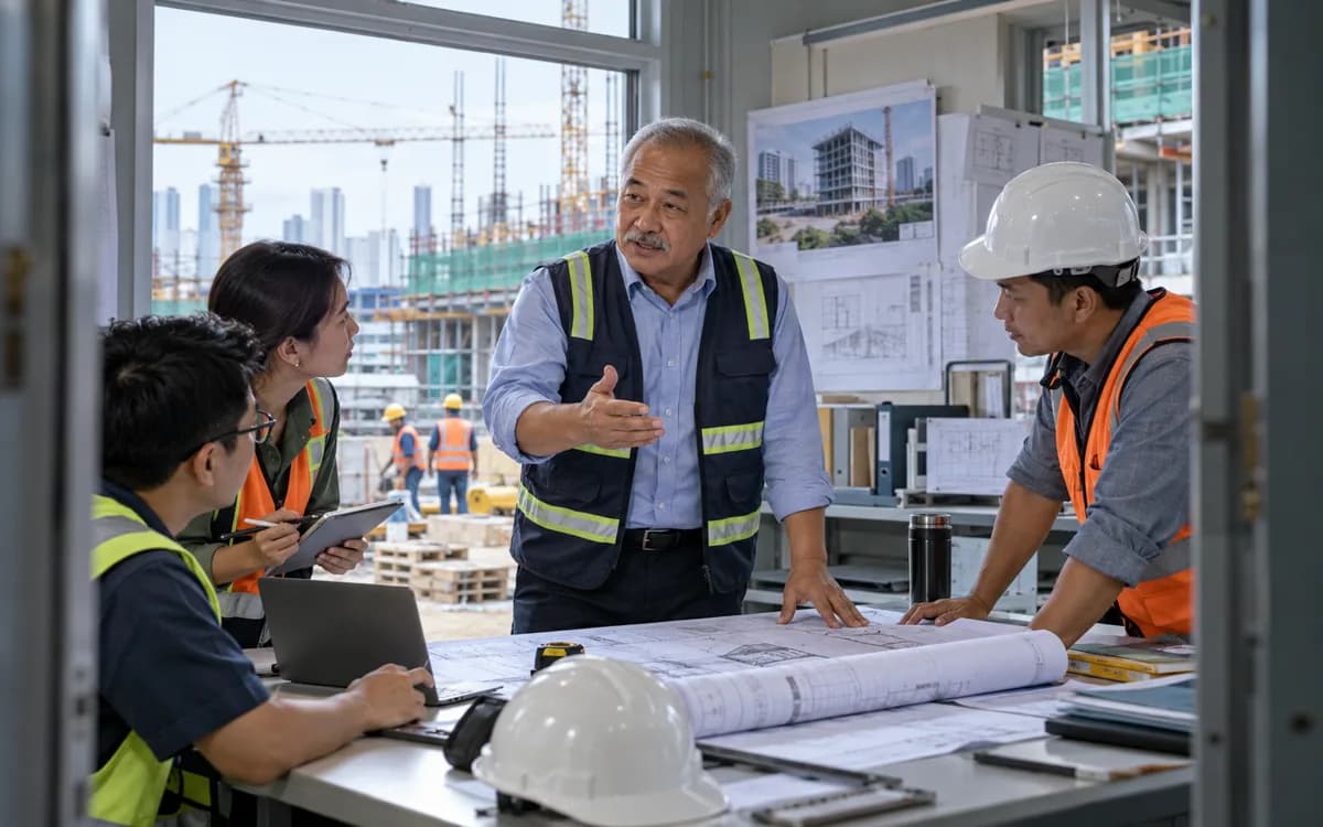 Project Manager at work in a professional setting