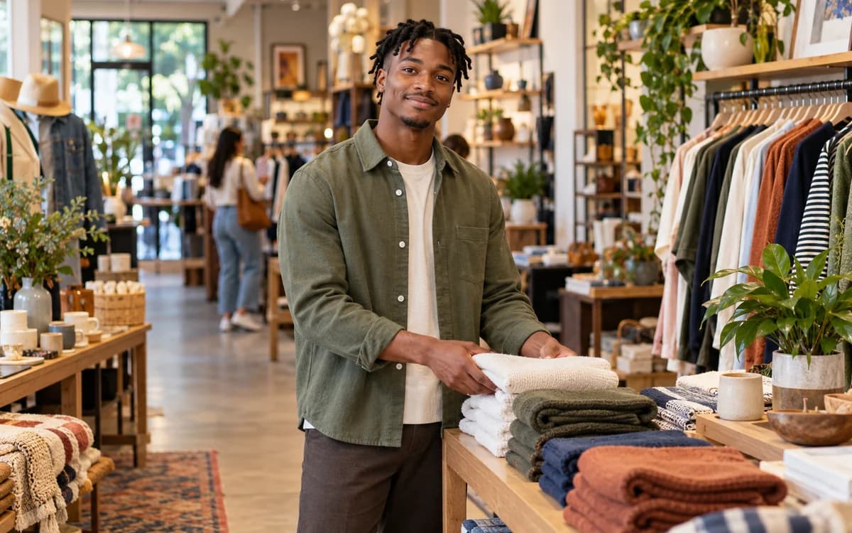 Retail Sales Associate at work in a professional setting