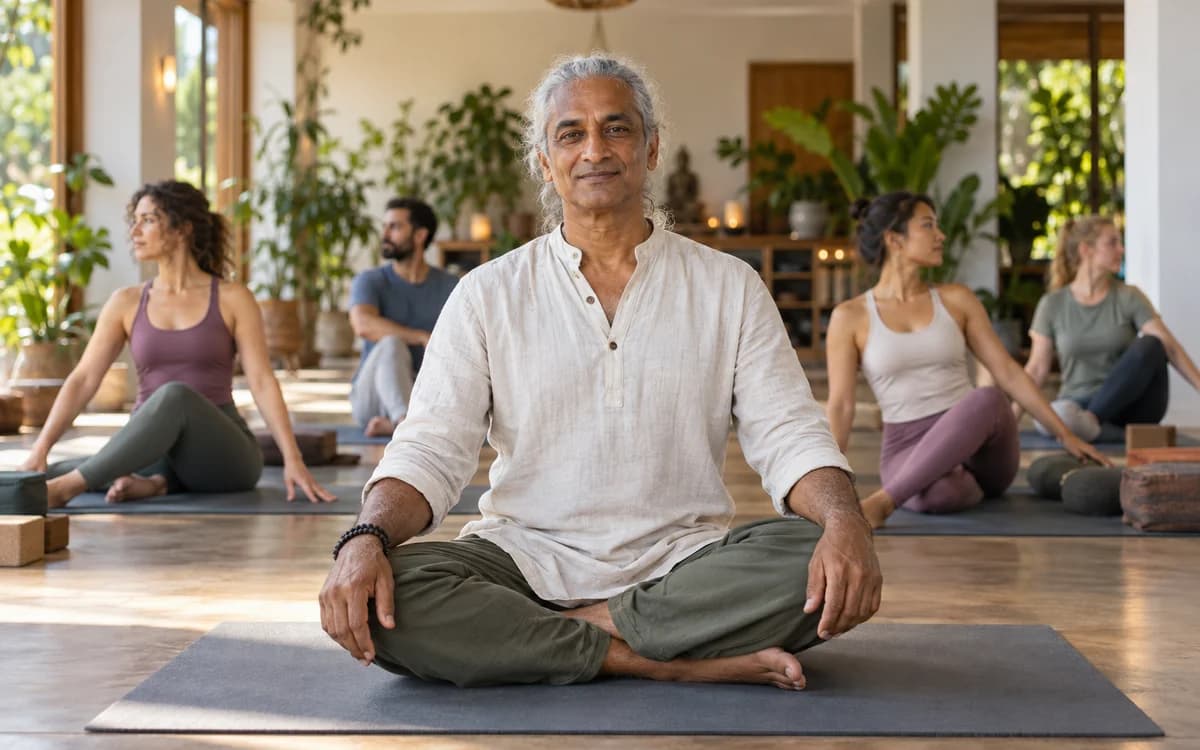 Yoga Instructor at work in a professional setting