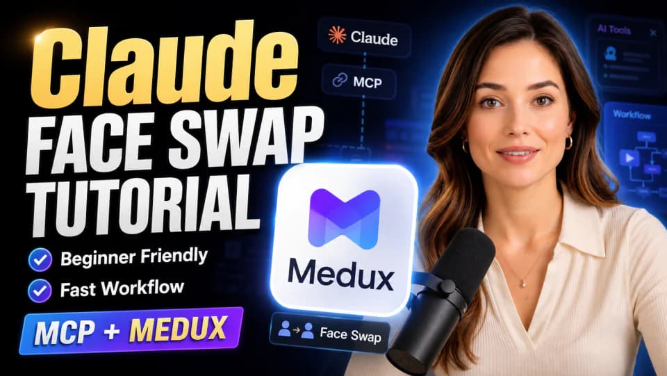 How to swap faces in an image with Medux MCP — tutorial cover