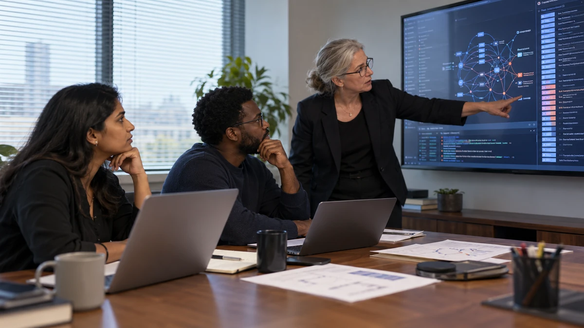 A security research team reviewing an incident and system traces.